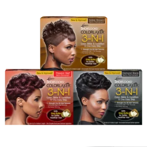 LUSTER'S - PINK - ShortLooks Color Relaxer Kit Black, Défrisants colorants