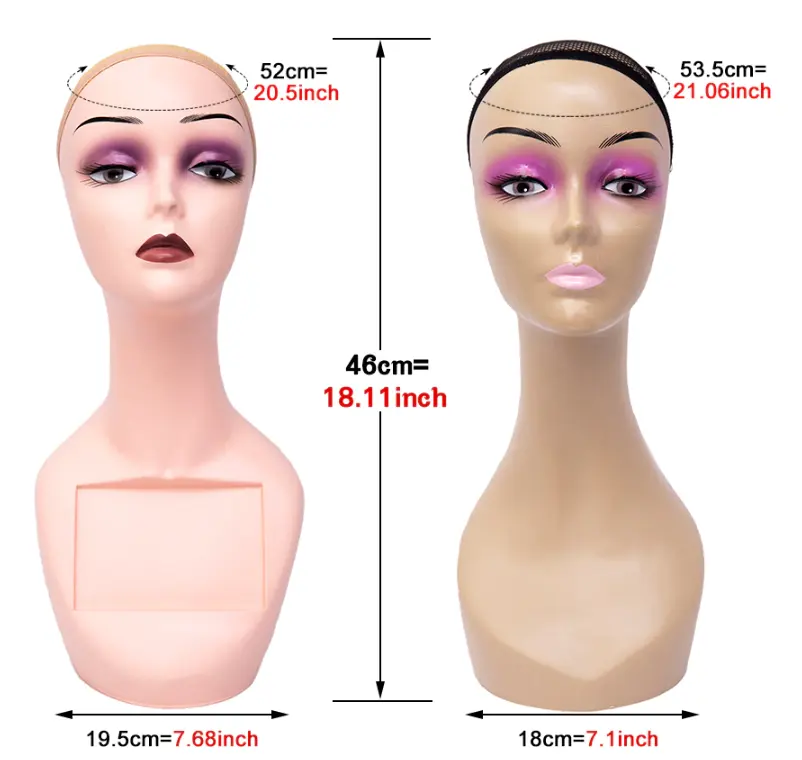 Têtes de mannequin, support pour coiffage et remise en forme Têtes de mannequin, support pour coiffage et remise en forme feelnbeauty
