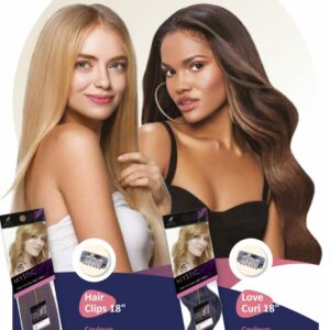 Love Curl - Tissage semi-naturel avec Clips - 18 pouces / 45 cm