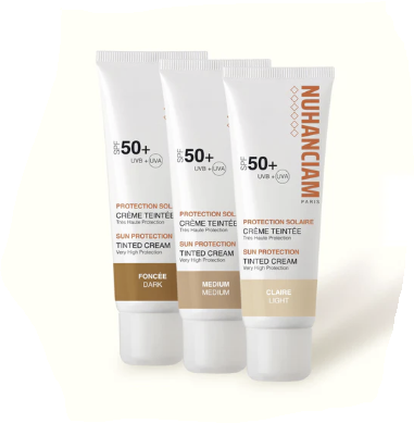 crèmes-solaires-tentées-nuhanciam-feelnbeauty Nuhanciam – CRÈME TEINTÉE SPF 50+ - 50ml