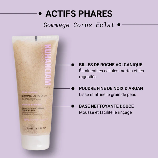 gommage-corps-grain-naturel Nuhanciam – GOMMAGE CORPS ÉCLAT ET DOUCEUR - 200ml