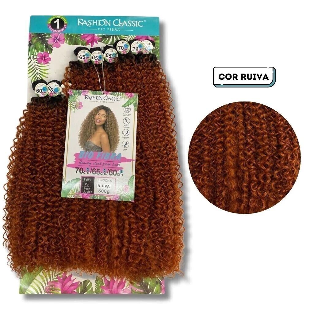 Fashion Classic - Fibre Bio - Lindona - COR RUIVA - 70-65-60cm - feelnbeauty.com