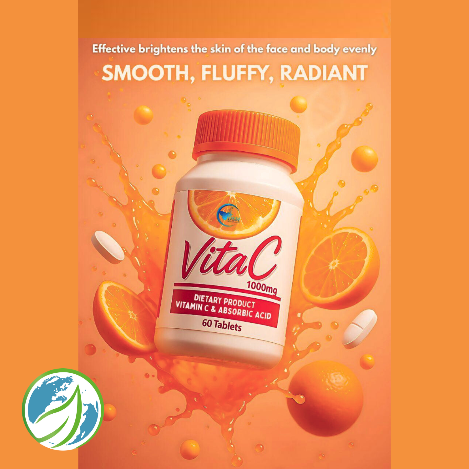 DSM - Vita C - Vitamin C & Ascorbic Acid 1000mg 60 tablettes DSM - Vita C - Vitamin C & Ascorbic Acid 1000mg 60 tablettes